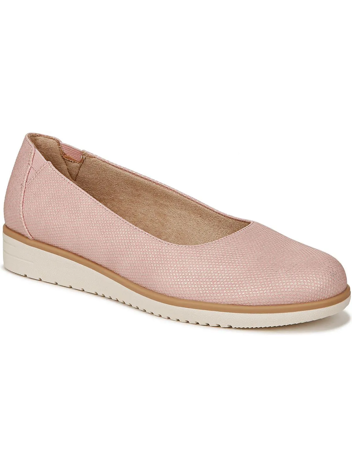 Idea Womens Padded Insole Slip On Ballet Flats