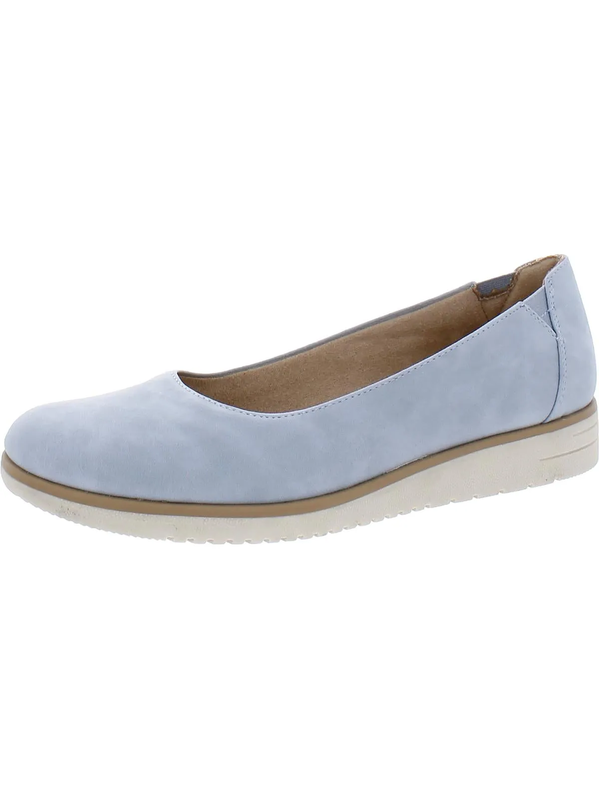 Idea Womens Padded Insole Slip On Ballet Flats