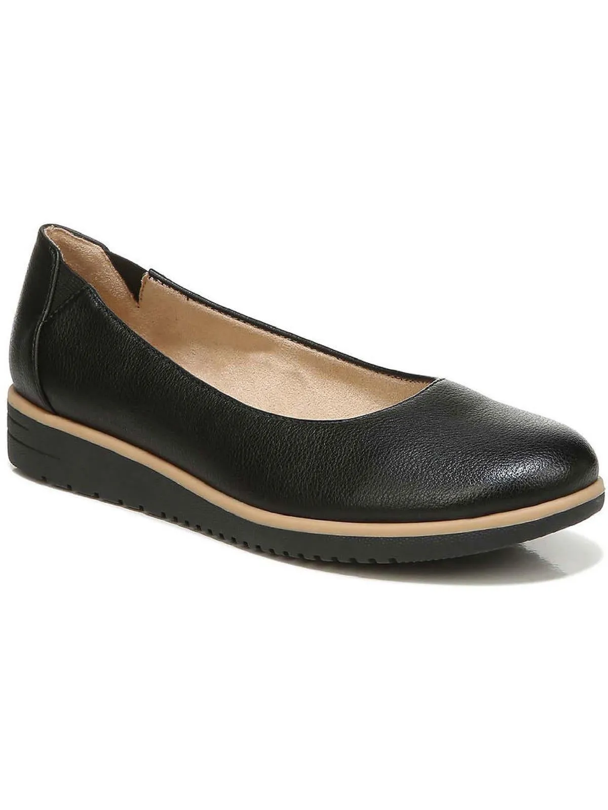 Idea Womens Padded Insole Slip On Ballet Flats
