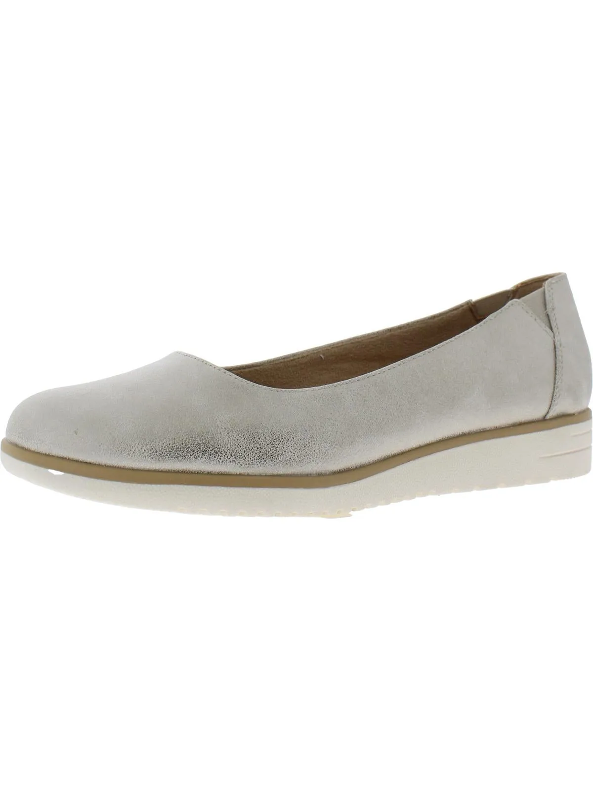 Idea Womens Padded Insole Slip On Ballet Flats