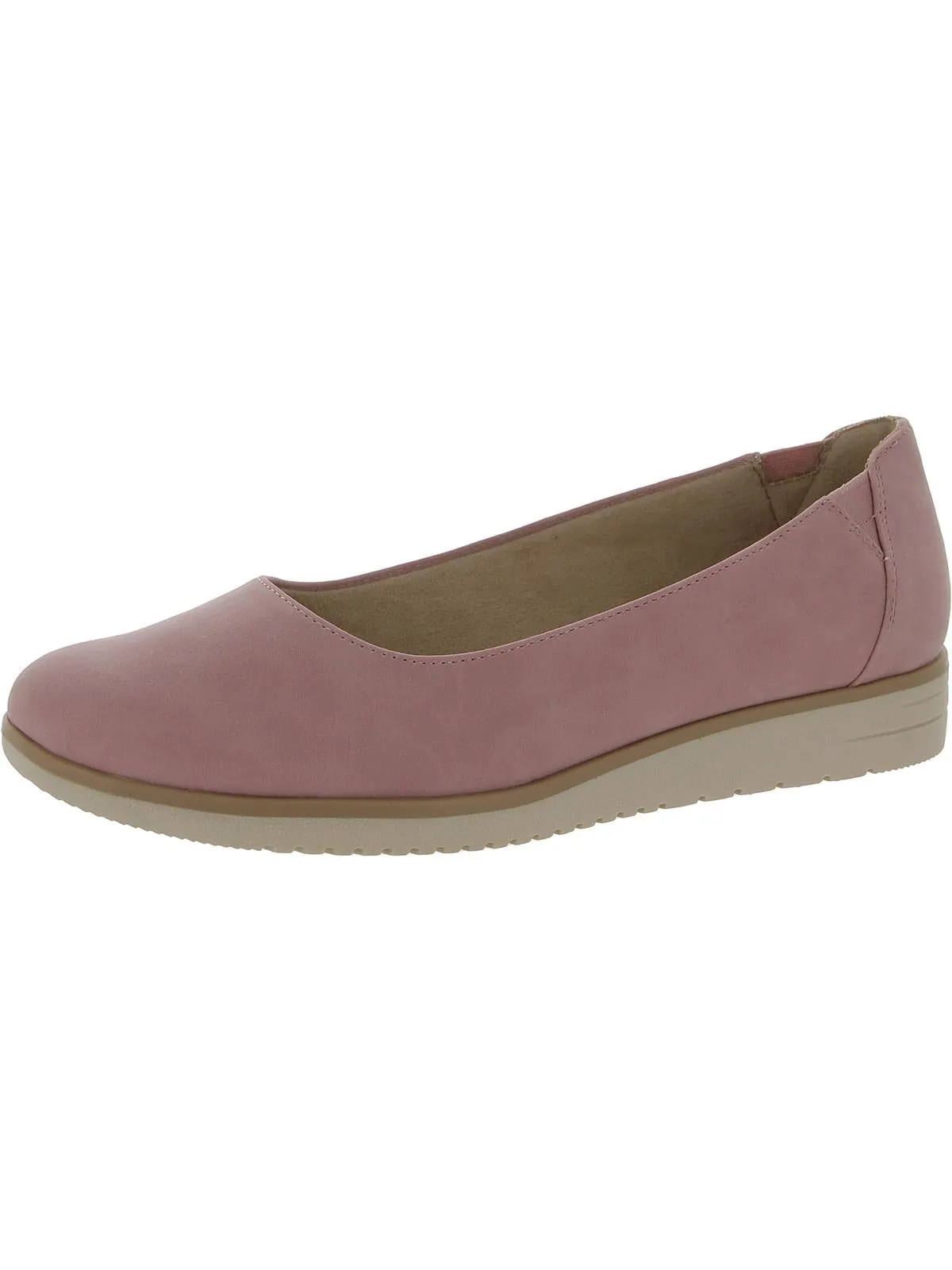 Idea Womens Padded Insole Slip On Ballet Flats
