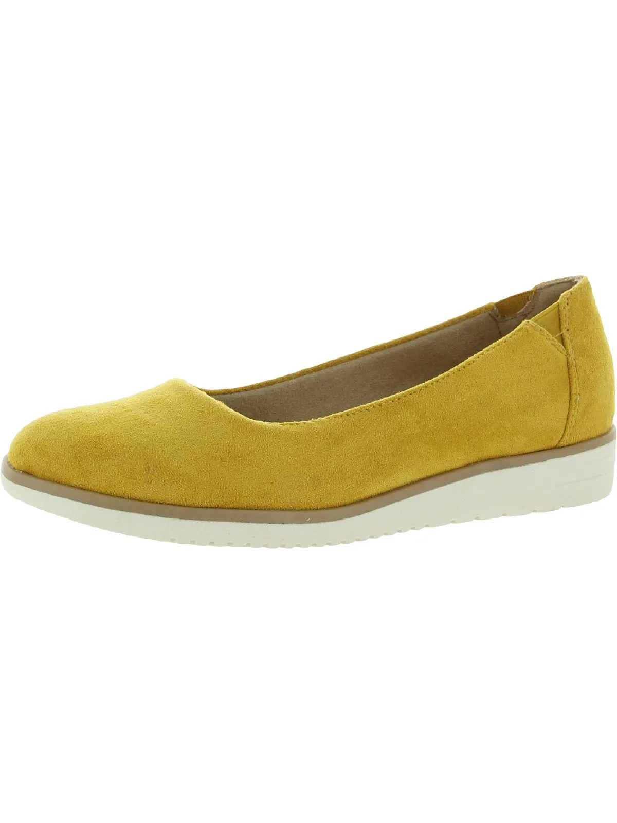 Idea Womens Padded Insole Slip On Ballet Flats