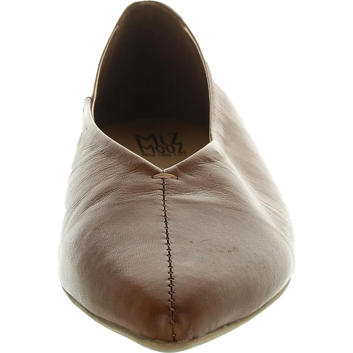 Jaylyn Womens Solid Leather Ballet Flats