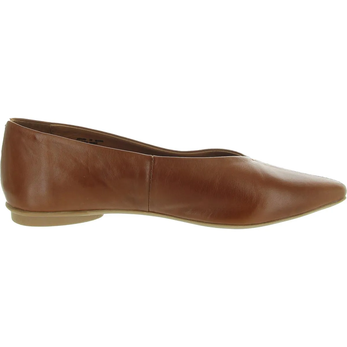 Jaylyn Womens Solid Leather Ballet Flats