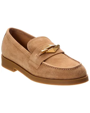 Jimmy Choo Maddie Diamond Suede Loafer