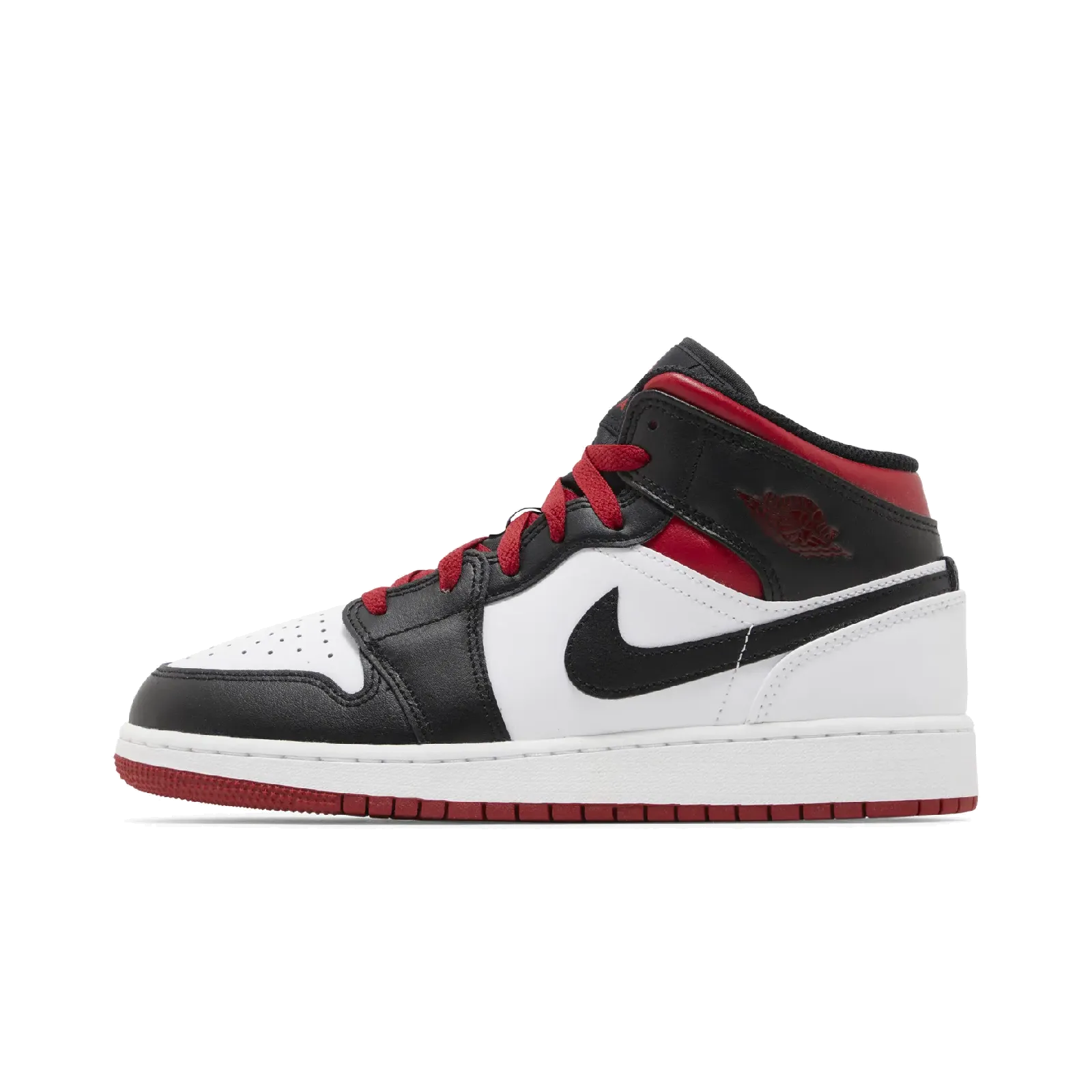 Jordan 1 Mid Gym Red Black Toe (GS)