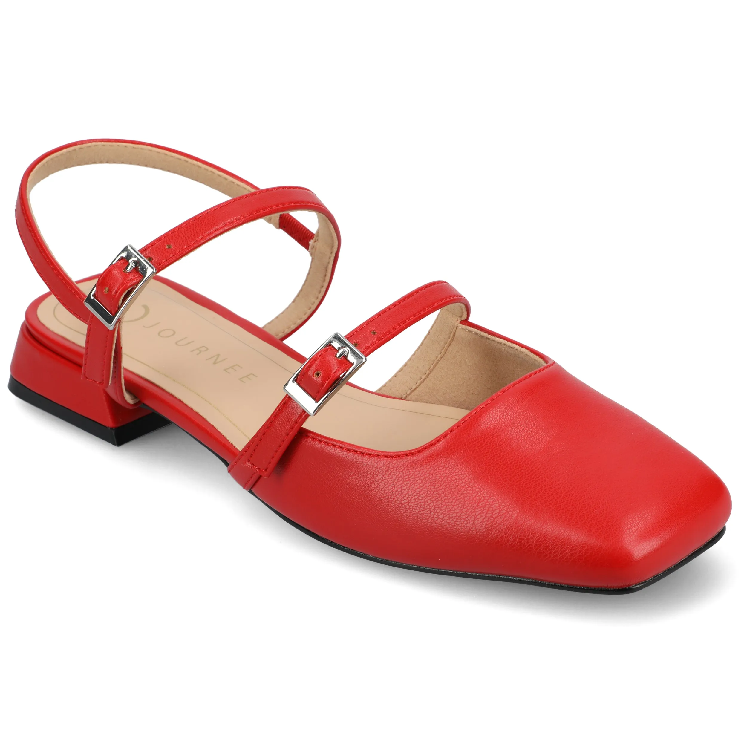 Journee Womens Gretchenn Wide Width Flats