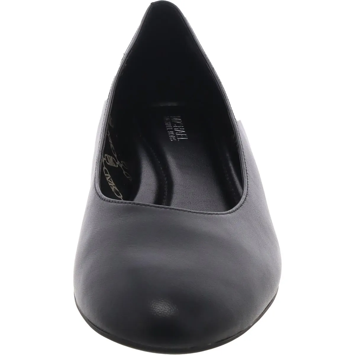 June Womens Chain Faux Leather Ballet Flats