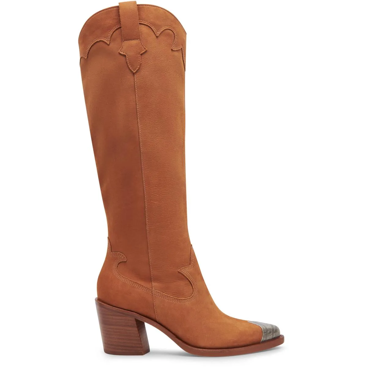 Kamryn Womens Leather Pointed Toe Knee-High Boots