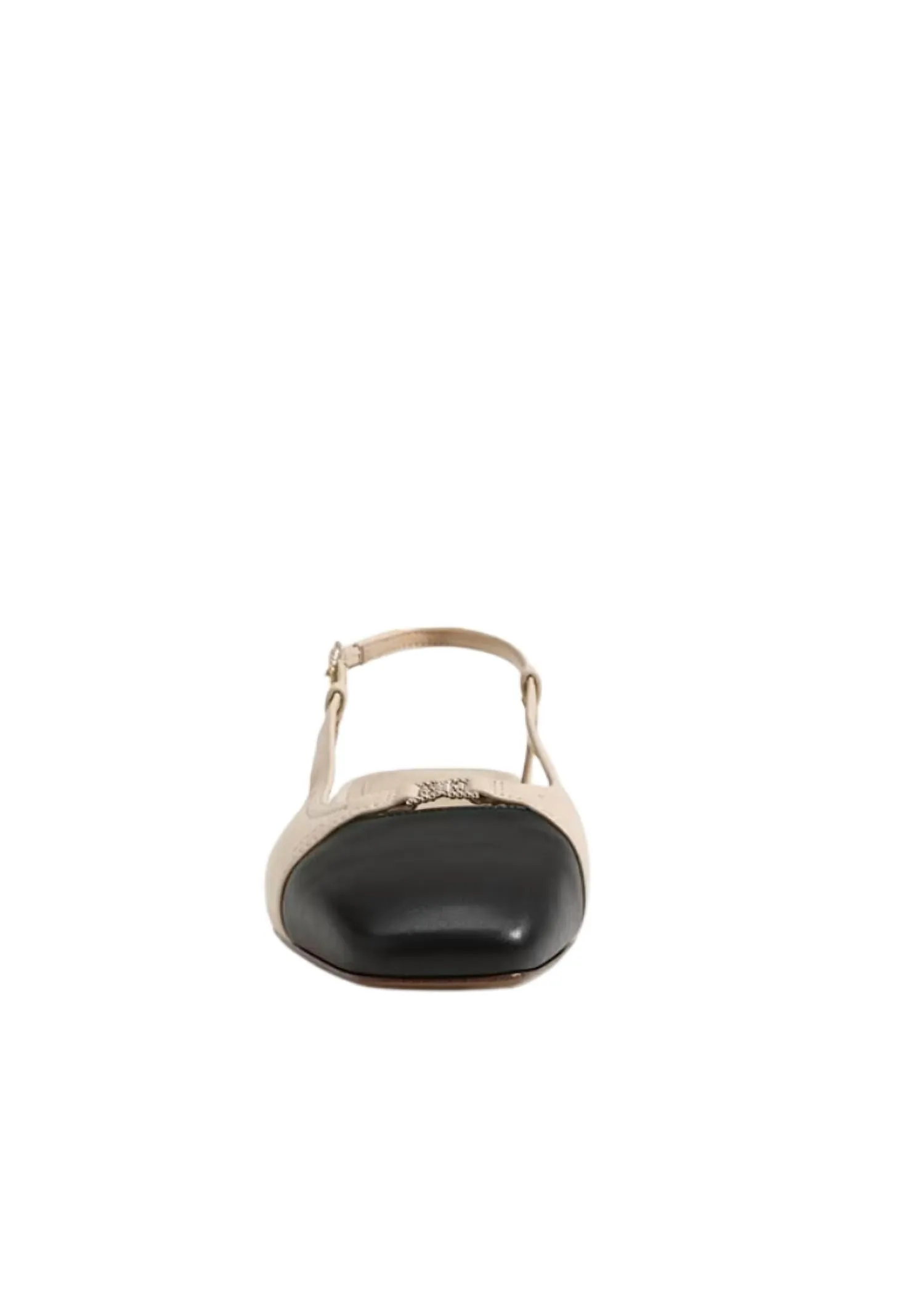 Kara Slingback Flat In Sand/black