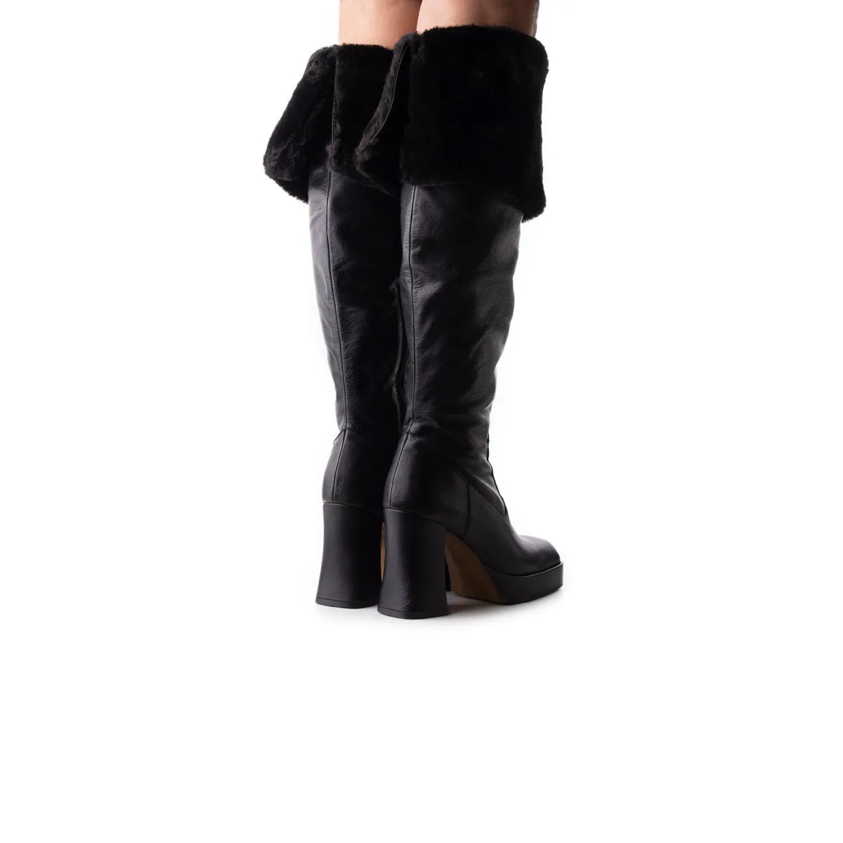 Kelani Black Leather