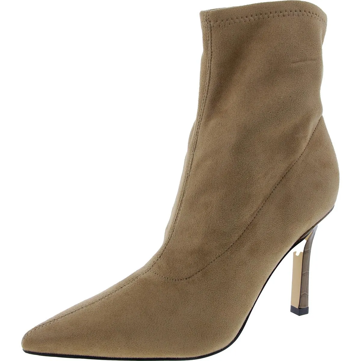Kellen Womens Glitter Pointed Toe Ankle Boots