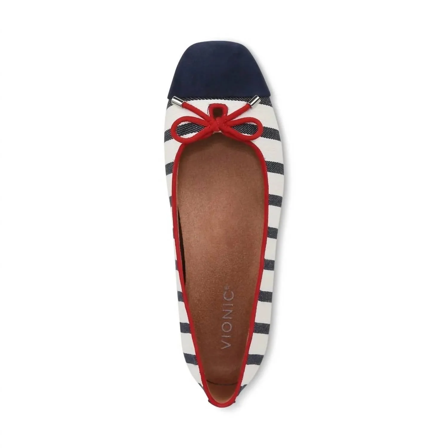 Klara Stripe Sandal In Navy / White Stripe