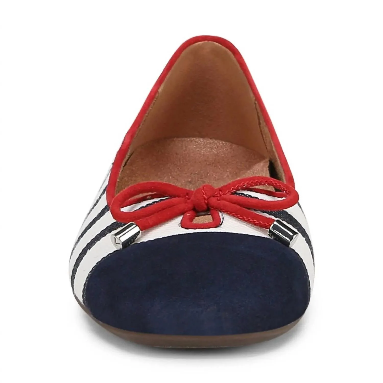 Klara Stripe Sandal In Navy / White Stripe
