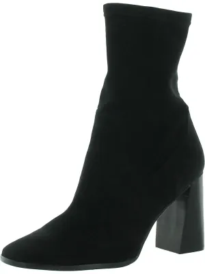 Kyrie Womens Suede Square Toe Mid-Calf Boots