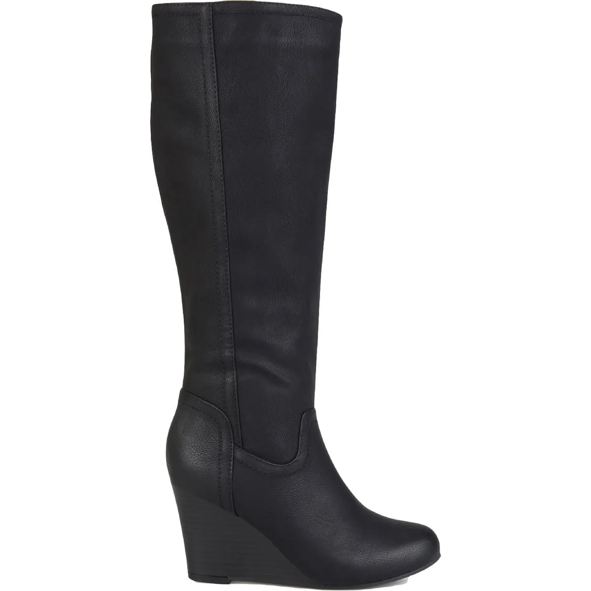 Langly Womens Heels Faux Leather Knee-High Boots