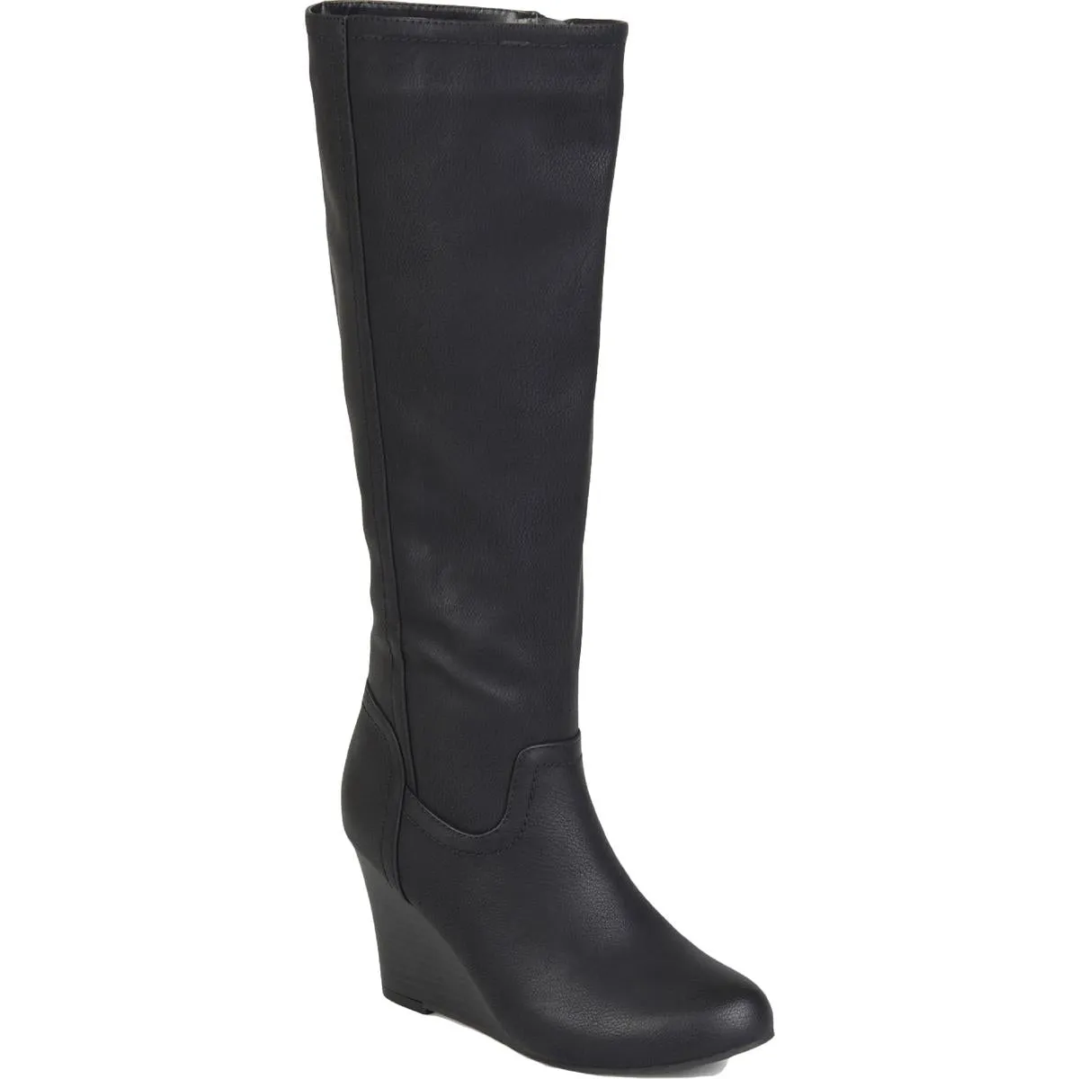 Langly Womens Heels Faux Leather Knee-High Boots