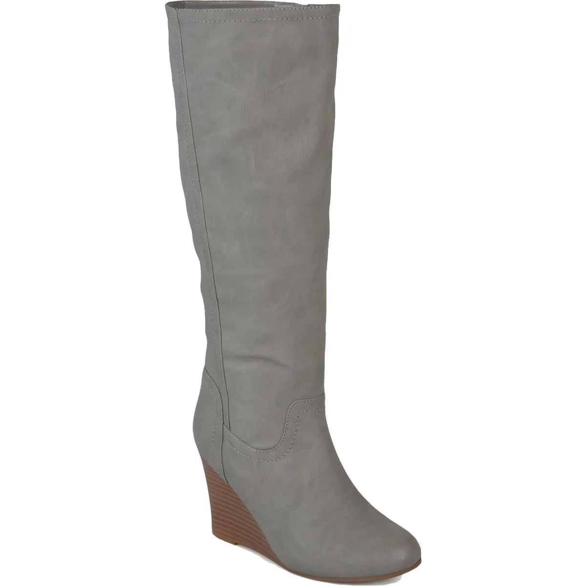 Langly Womens Heels Faux Leather Knee-High Boots