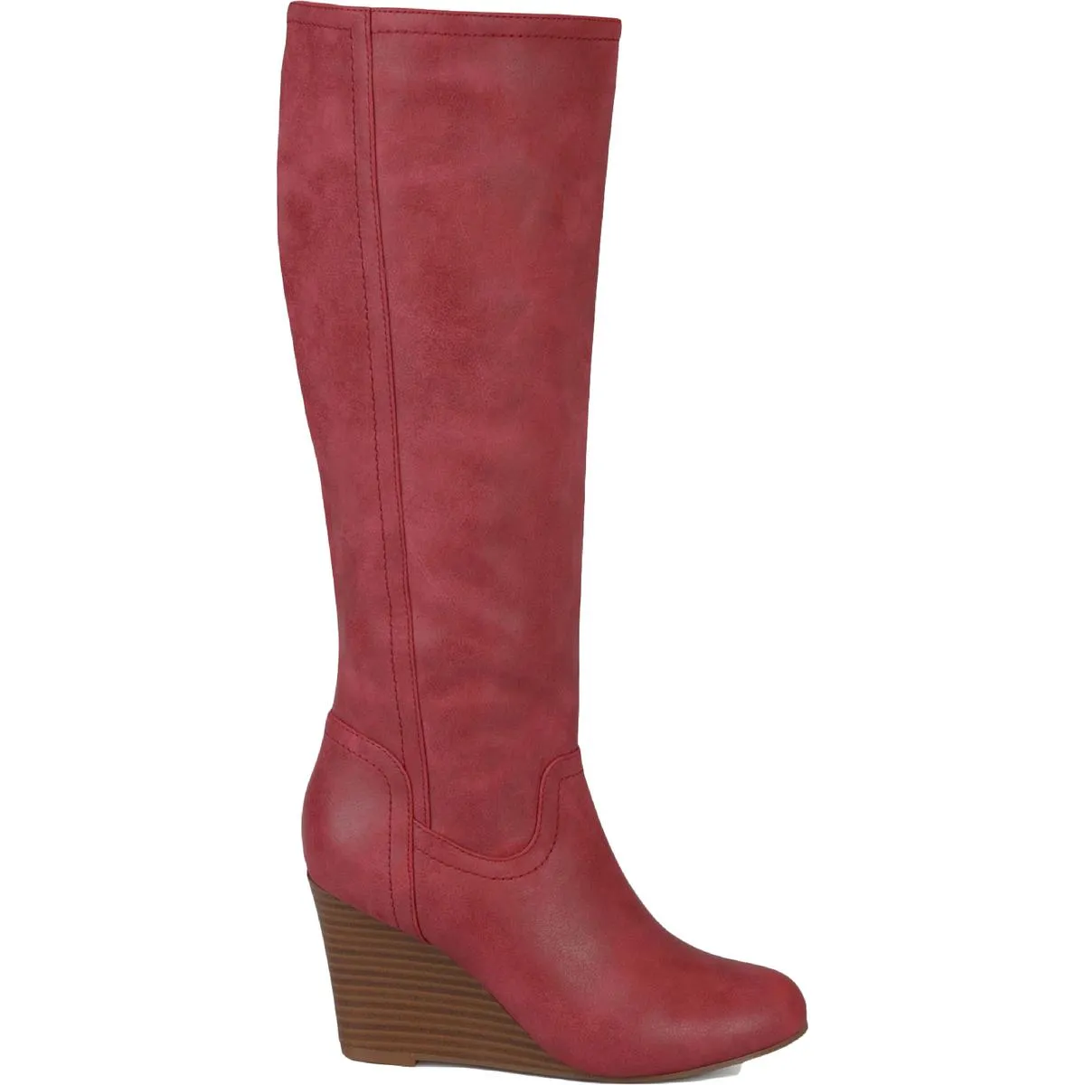 Langly Womens Heels Faux Leather Knee-High Boots