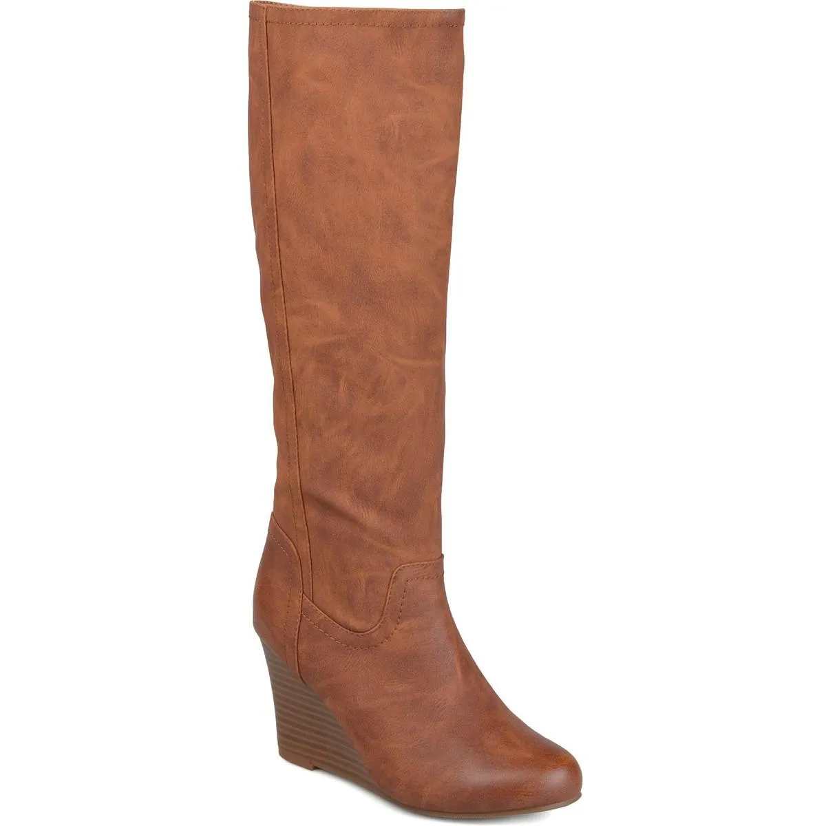 Langly Womens Heels Faux Leather Knee-High Boots