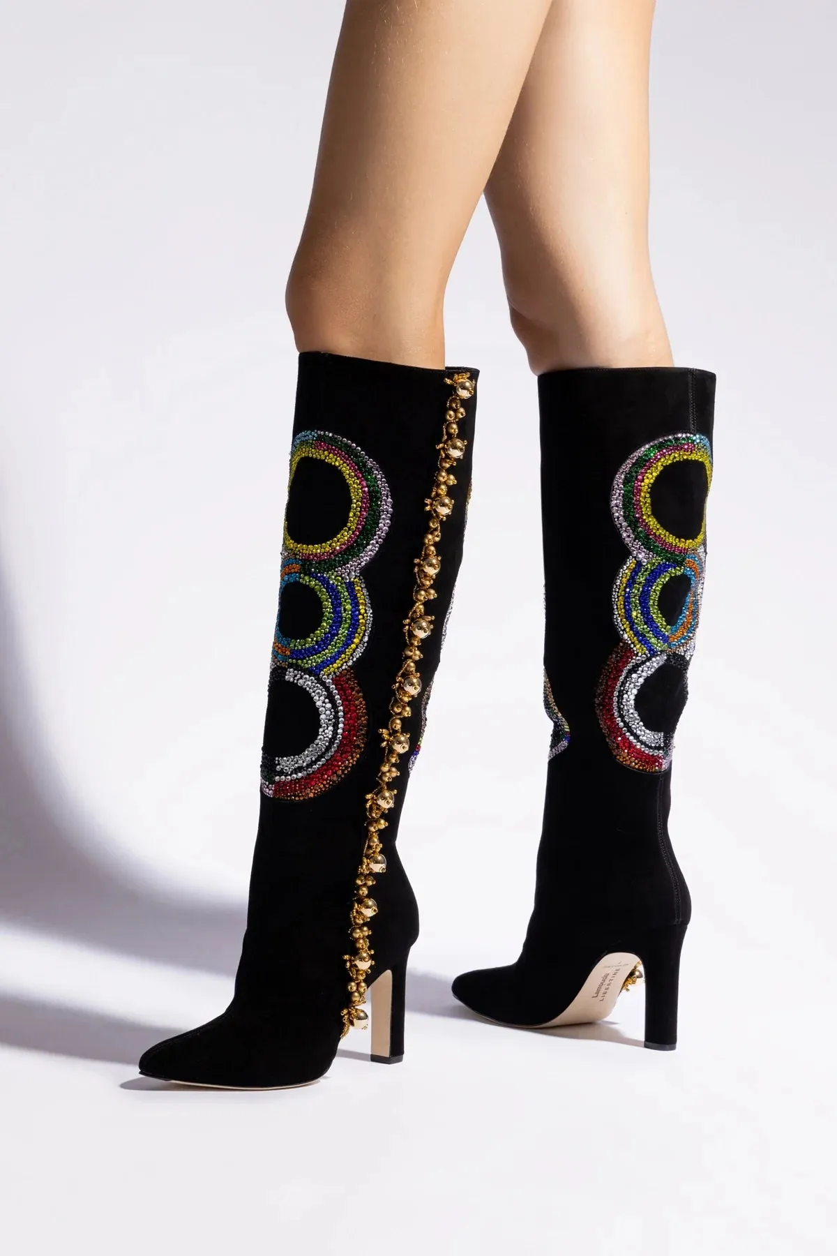 Larroudé x Libertine Boot In Sonia Crystal