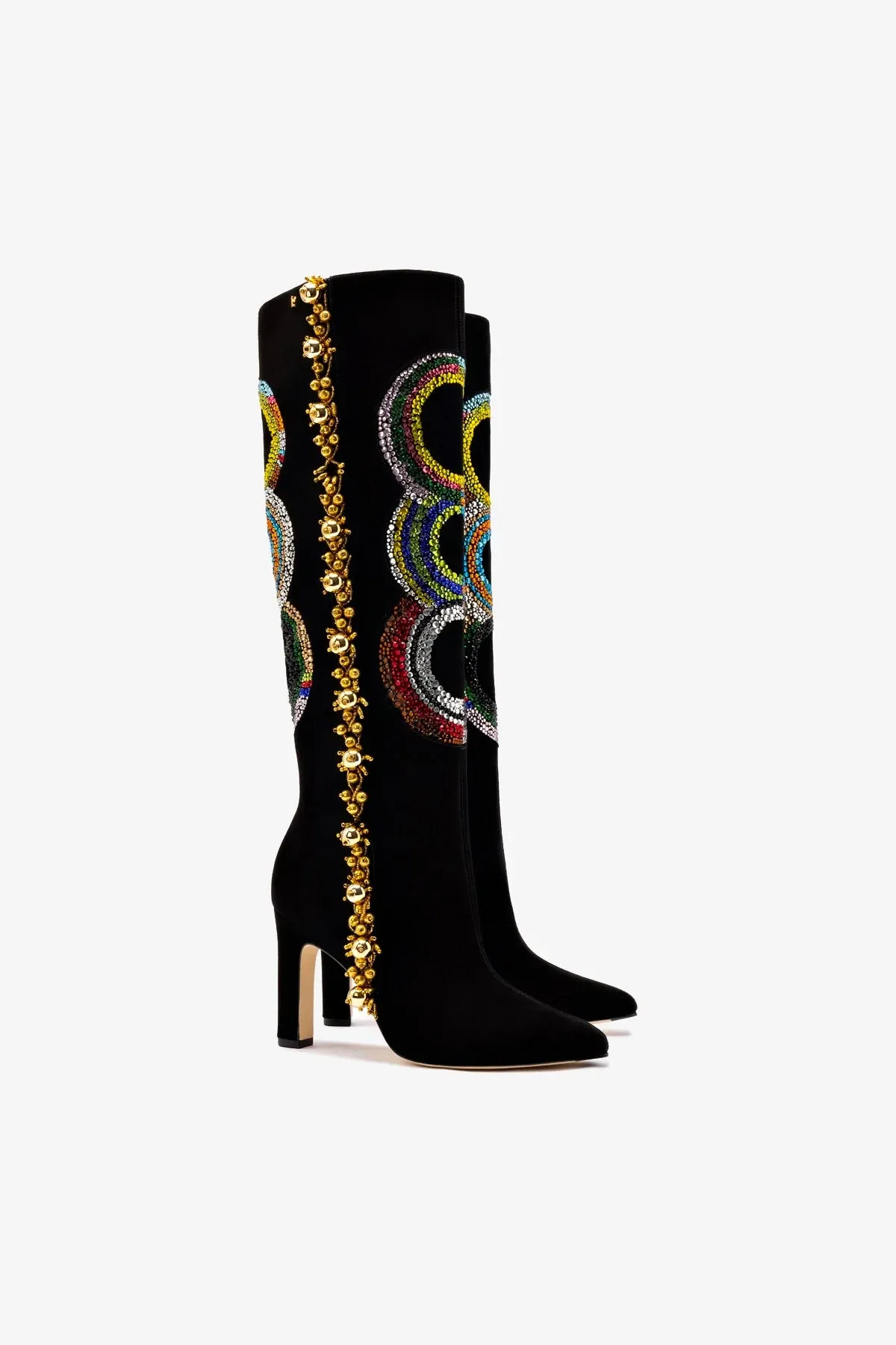 Larroudé x Libertine Boot In Sonia Crystal