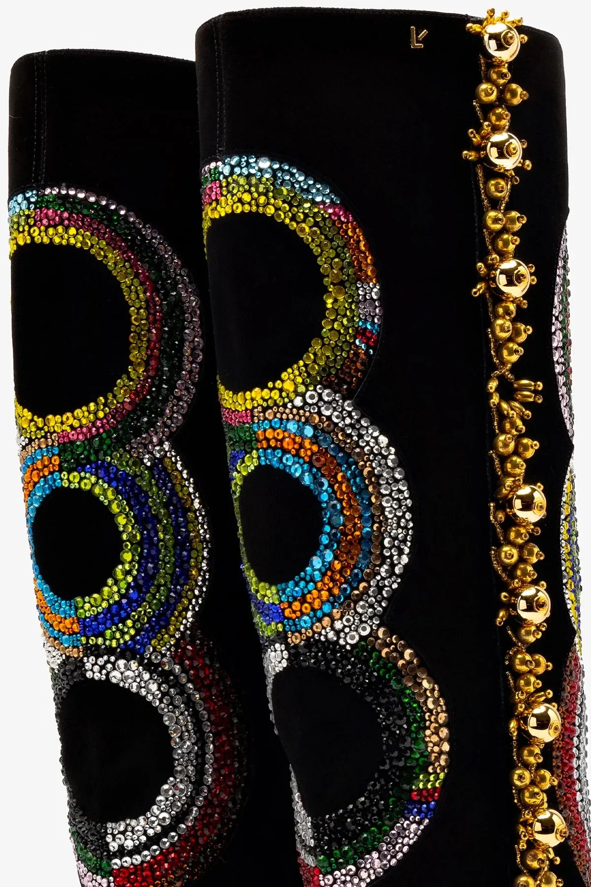 Larroudé x Libertine Boot In Sonia Crystal