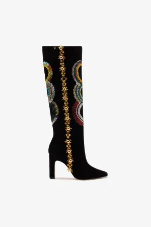 Larroudé x Libertine Boot In Sonia Crystal