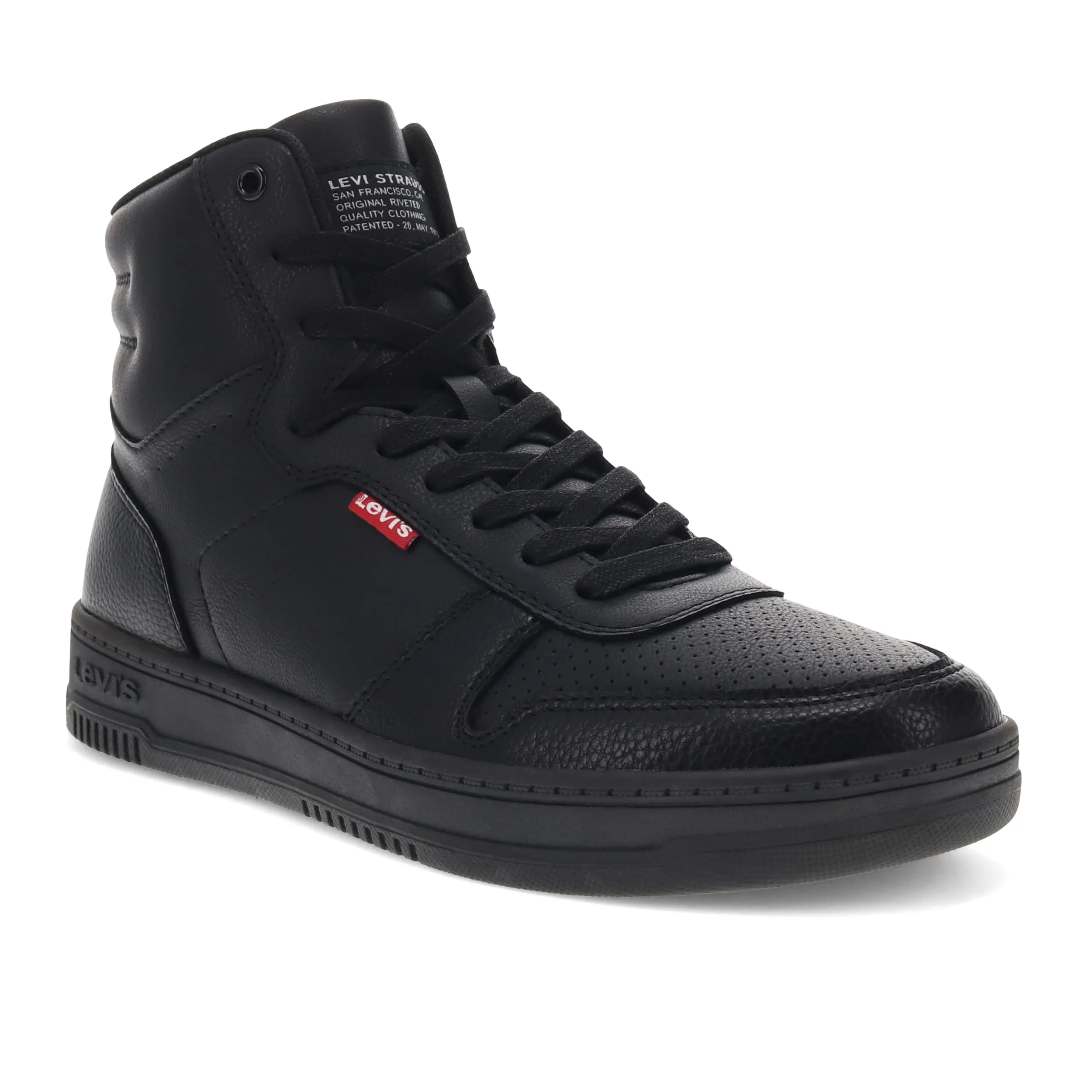 Levi's Mens Drive Hi Synthetic Leather Casual Hightop Sneaker Shoe