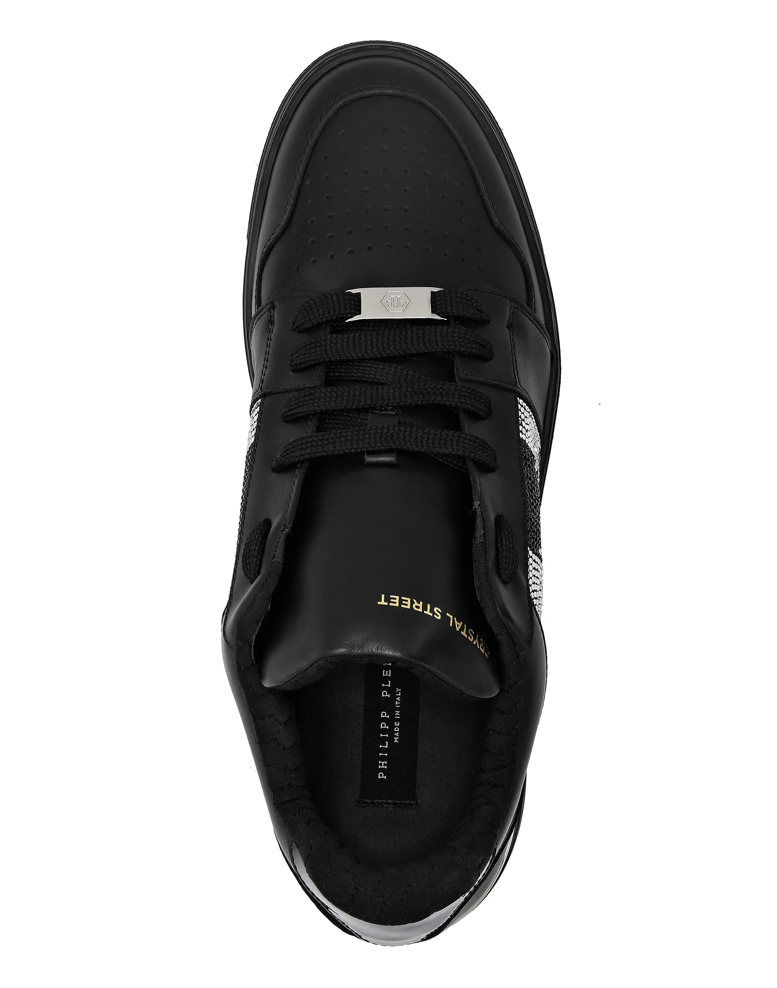 Lo-Top Crystal Leather Sneakers Skull&amp;Bones
