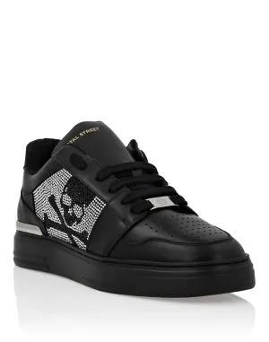 Lo-Top Crystal Leather Sneakers Skull&amp;Bones