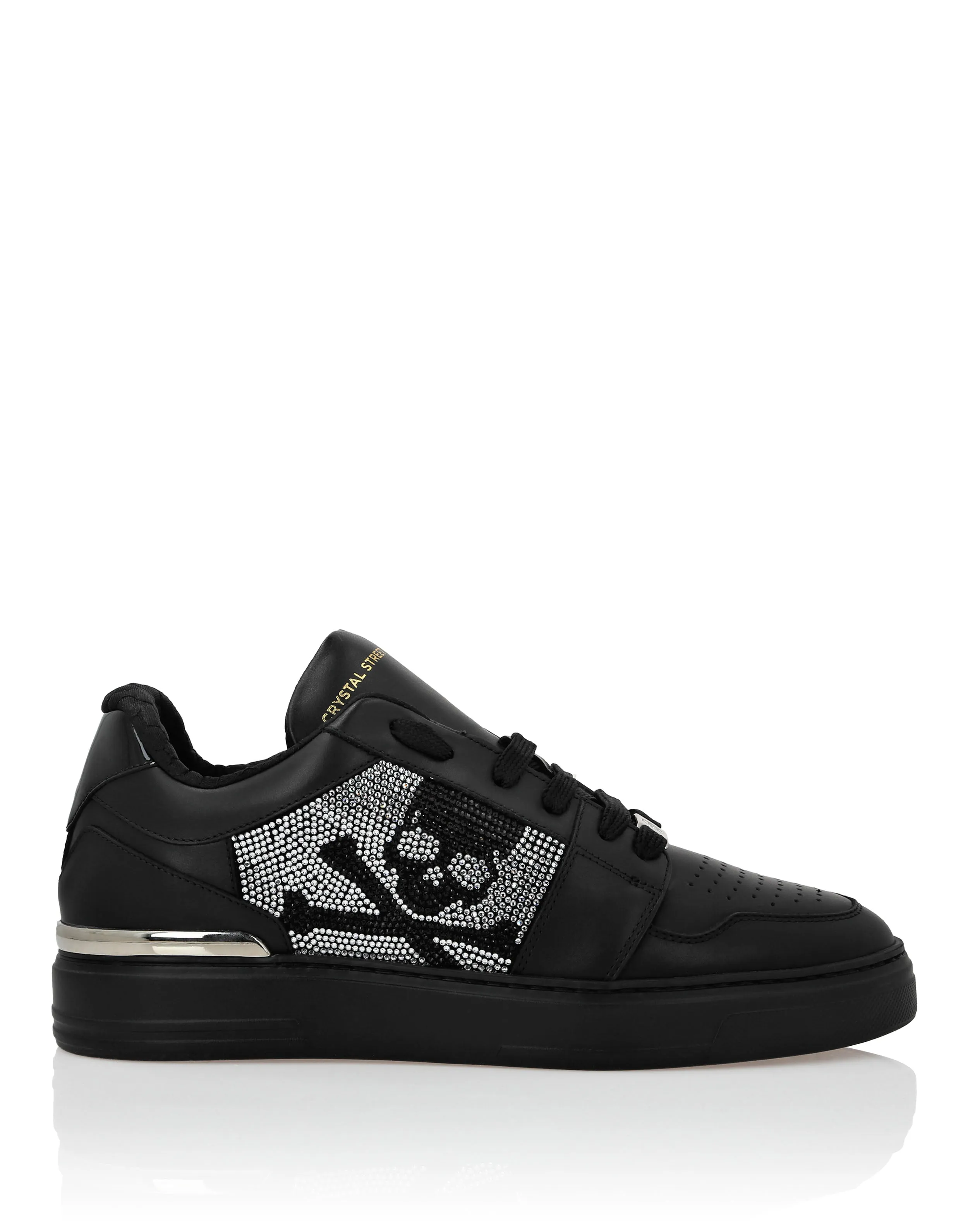 Lo-Top Crystal Leather Sneakers Skull&amp;Bones