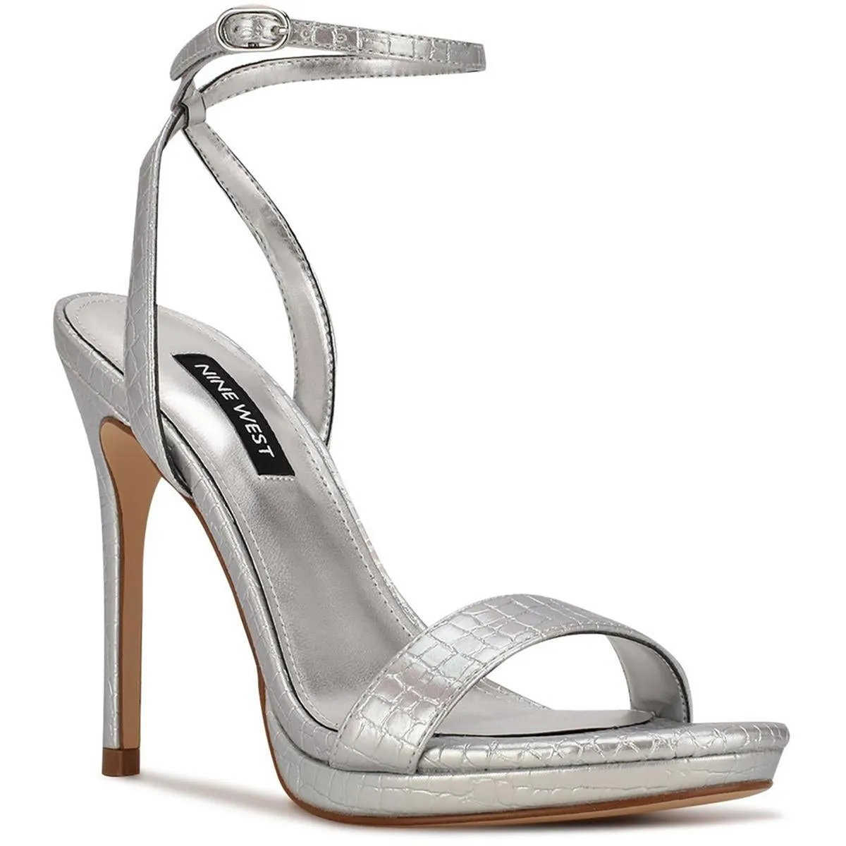 Loola Womens Patent Open Toe Slingback Sandals