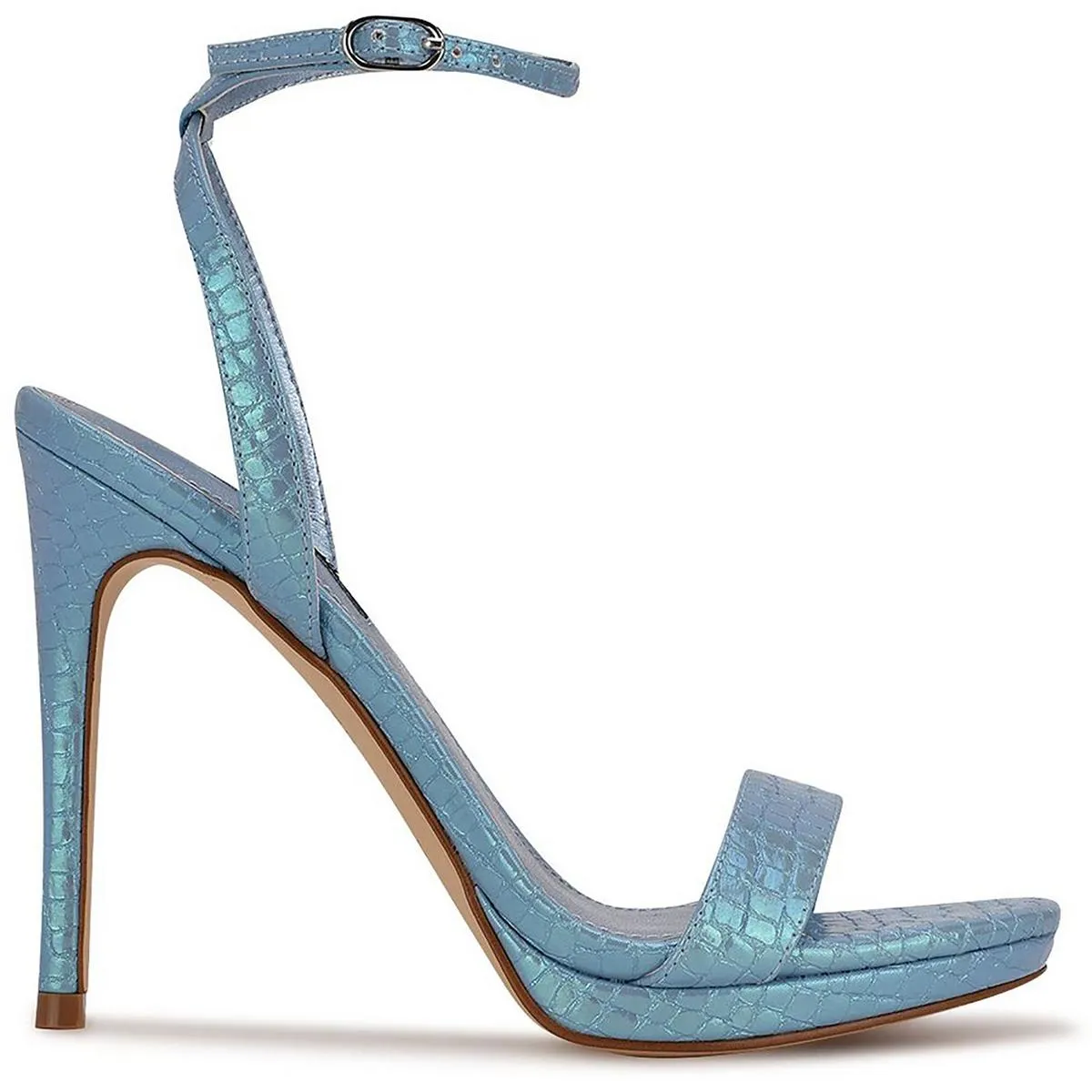 Loola Womens Patent Open Toe Slingback Sandals