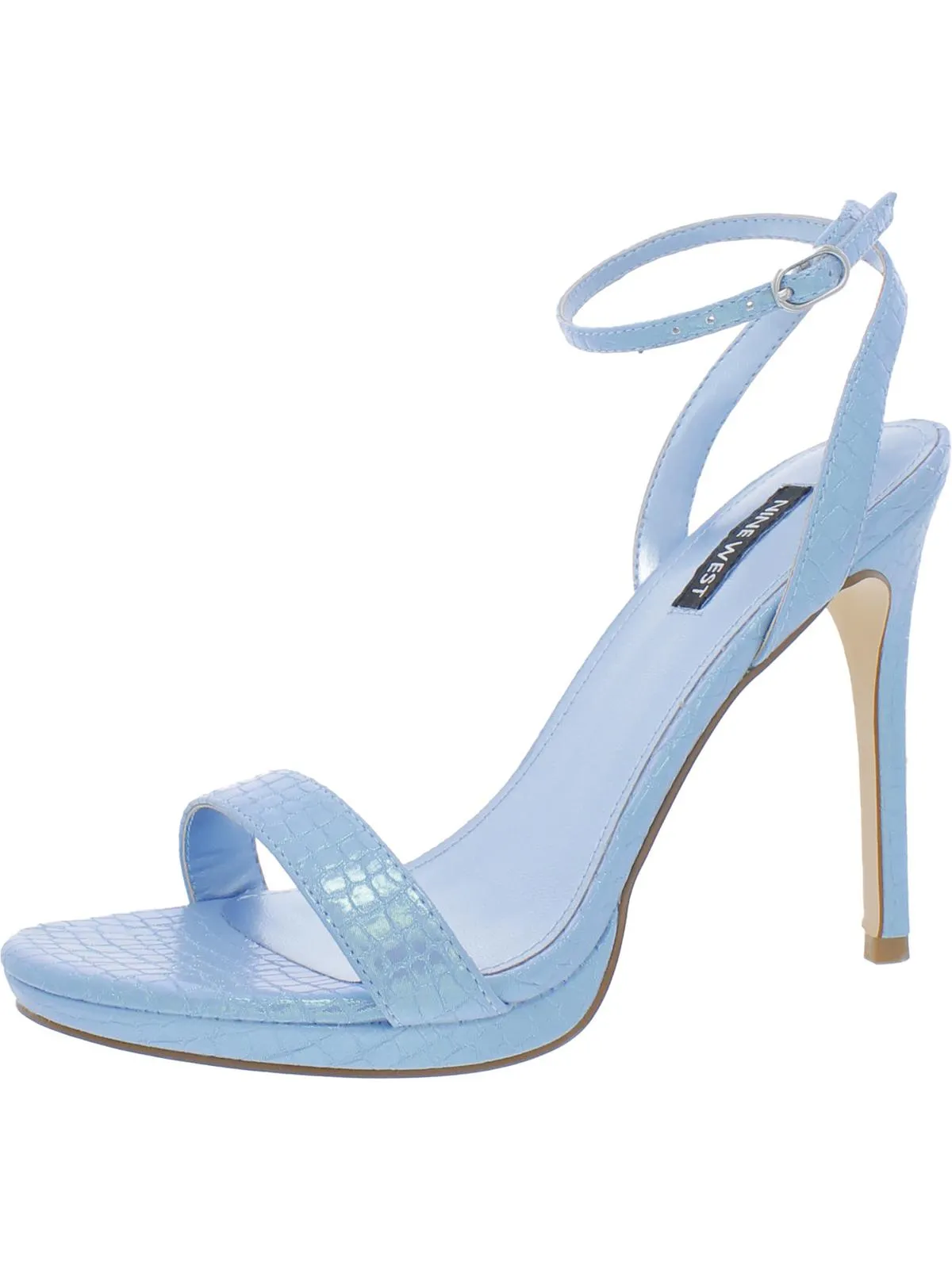 Loola Womens Patent Open Toe Slingback Sandals