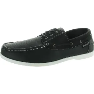 Marina Mens Lace-Up Faux Leather Loafers
