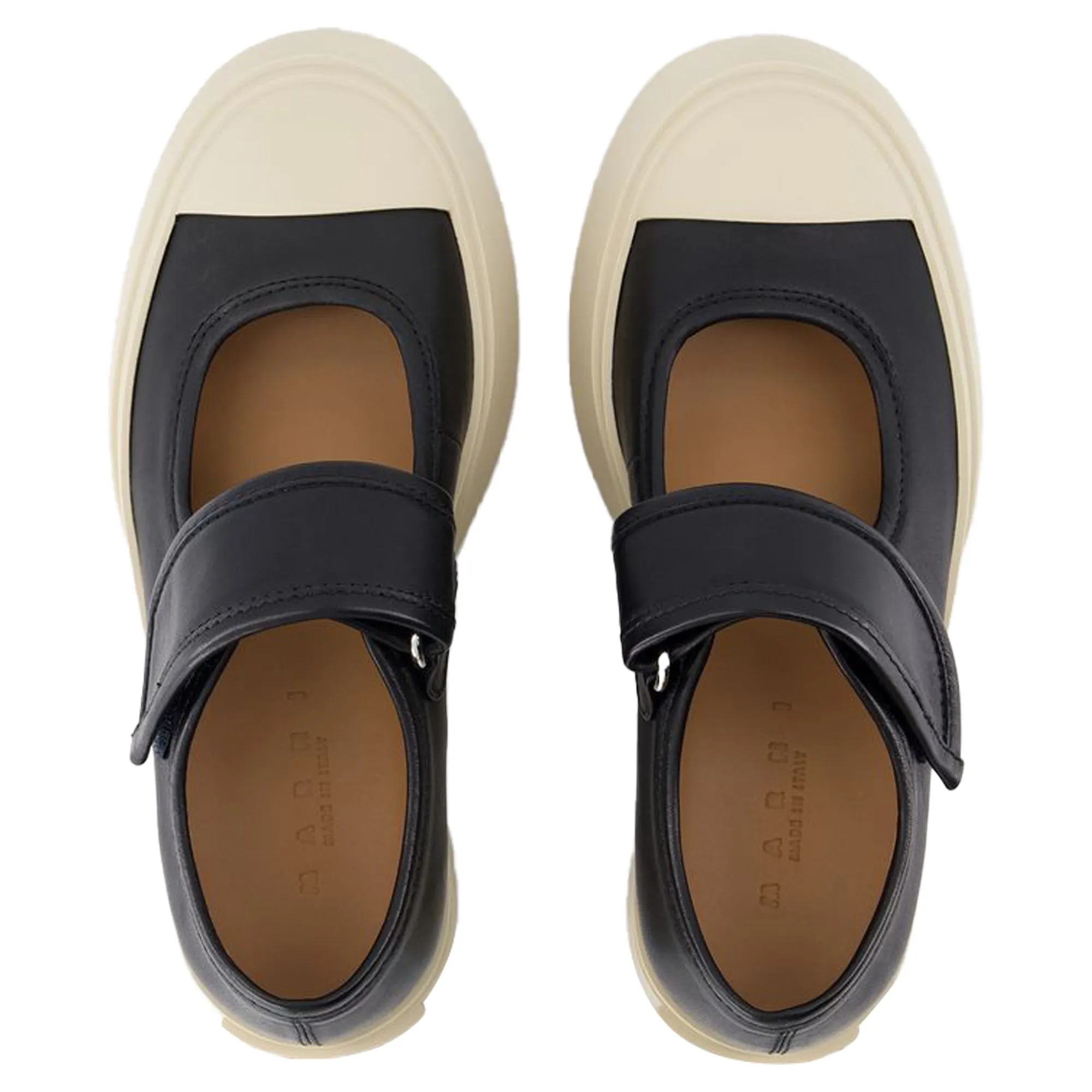 Mary Jane Sneakers - Marni - Leather - Black