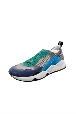 Men Runner Shoes In Blue/turquoise