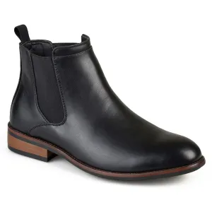 Mens Comfort Insole Faux Leather Chelsea Boots