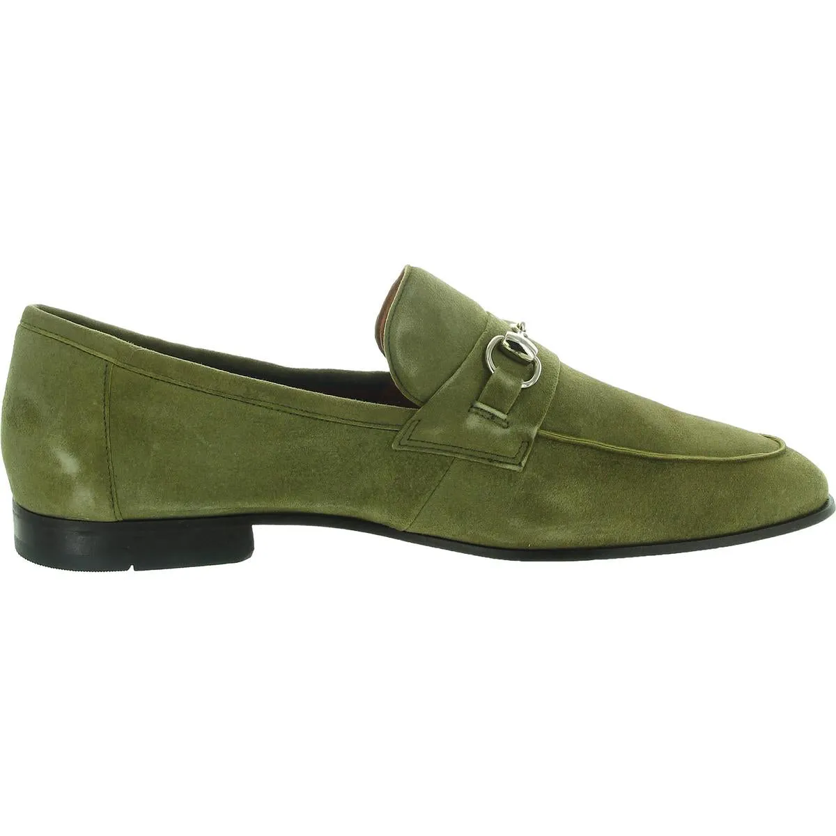 Mens Embellished Leather Loafers