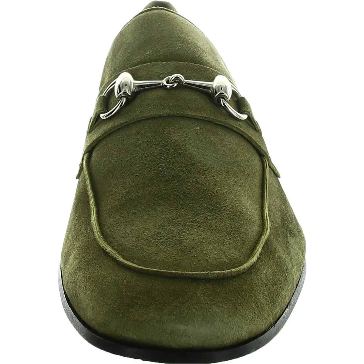Mens Embellished Leather Loafers