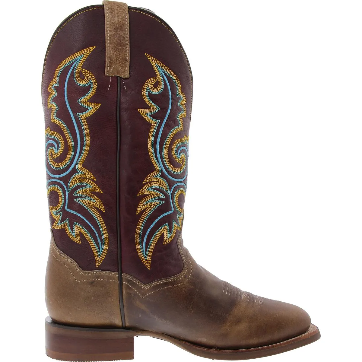Mens Embroidered Leather Cowboy, Western Boots