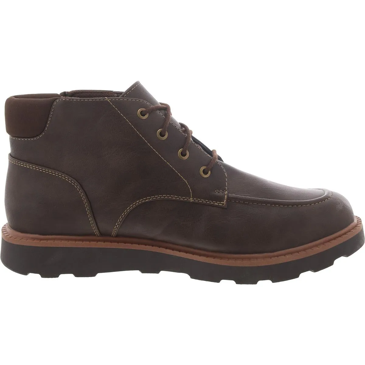 Mens Faux Leather Cold Weather Chukka Boots