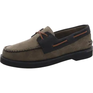 Mens Laceless Leather Loafers