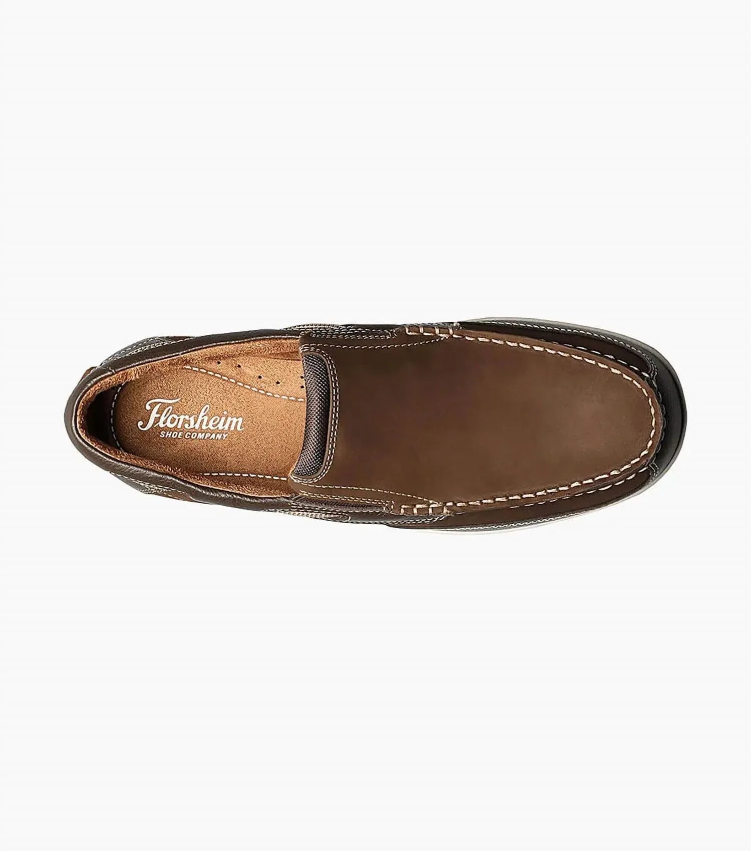 Men's Lakeside Moc Toe Slip On - Extra Wide Width In Brown