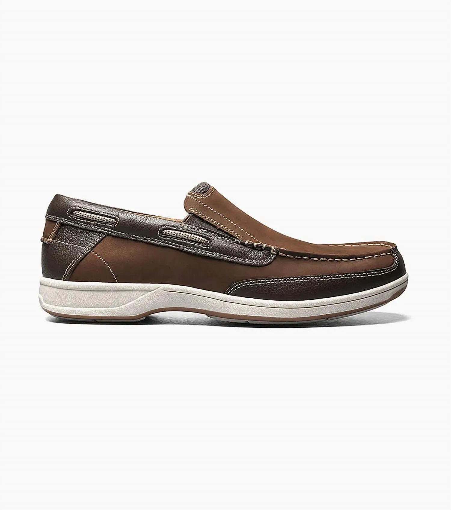 Men's Lakeside Moc Toe Slip On - Extra Wide Width In Brown