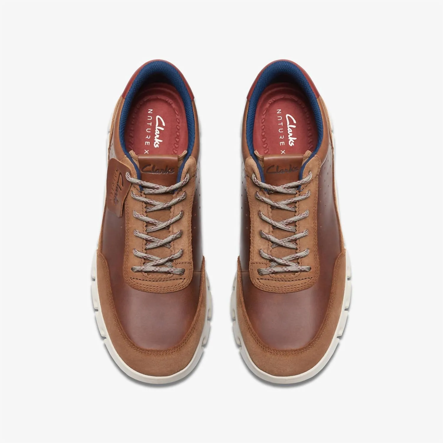Men's Nature X One Shoes In Dark Tan Leather