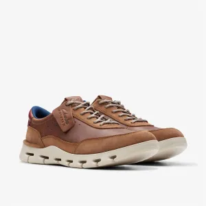 Men's Nature X One Shoes In Dark Tan Leather