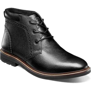 Mens Perforated Leather Chukka Boots