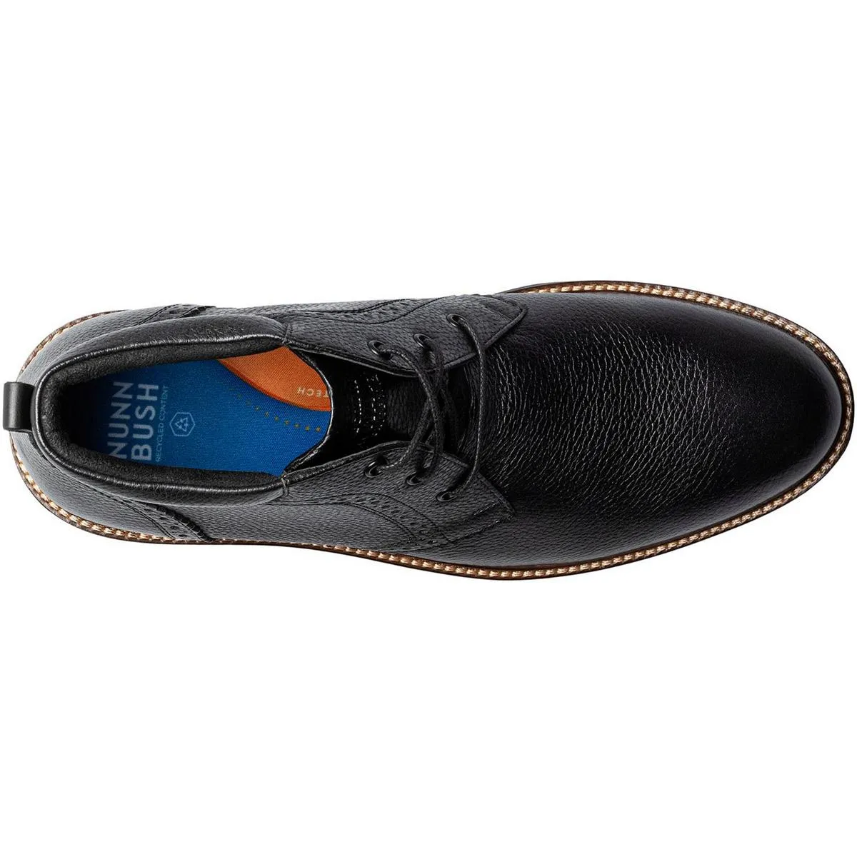 Mens Perforated Leather Chukka Boots